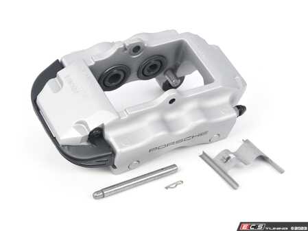 ES#1446209 - 95535242142 - Rear Brake Caliper - Silver Lacquered - Left side fitment - Genuine Porsche - Porsche