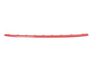 ES#4374969 - 51115A0CB63 - Trim Strip Front Top - JCW Red Gloss - Mounts to the center of the main front grille - Genuine MINI - MINI