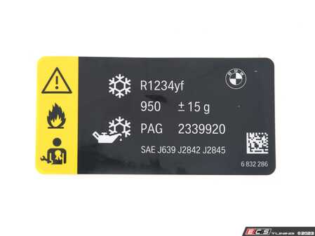 ES#3173129 - 71236832286 - LABEL, COOLANT - Genuine BMW - BMW