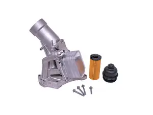Upgraded Aluminum Oil Filter Housing And Heat Exchanger