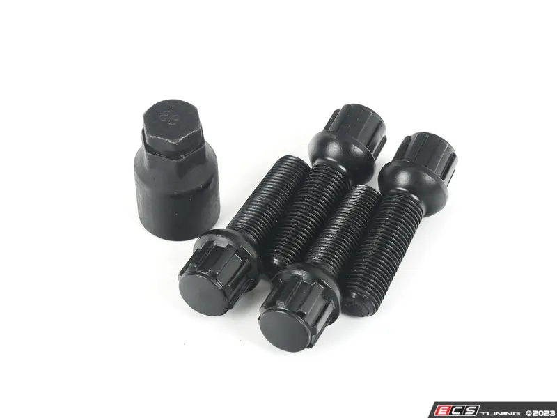 45MM LONG LOCKING WHEEL BOLTS - AUDI WITH SPACERS ALLOY NUT