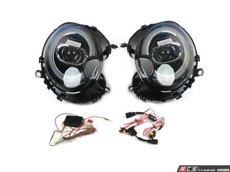ES#4465942 - MINIR56HL - Sequential Projector LED DRL Headlights F56 LCI Style For R56-R59  - Pair - F56 LCI+ Style Full LED DRL and Amber Turn Signal, Driver and Passenger Side **Fit for MINI with OEM Halogen Head Lights or Xenon** - ZiZa - MINI