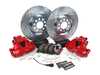 ES#3158186 - KC914-26 - Z26 Extreme Front Brake Service Kit - with Powder-Coated Calipers (312x25) - Featuring carbon fiber and ceramic hybrid pads that resist fade to 1500 degrees with cross-drilled and slotted performance rotors - Power Stop - Audi Volkswagen