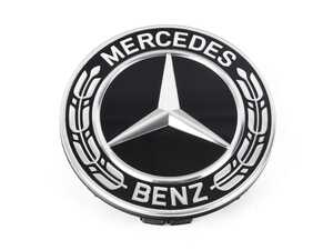 ES#3634425 - 16740159009040 - Hub Cap - Priced Each  - Mercedes-Benz Star With Laurel Wreath - Genuine Mercedes Benz - Mercedes Benz
