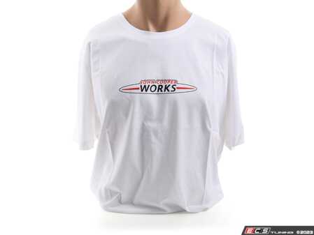 ES#3442676 - 80142454512 - MINI JCW MEN'S Logo T Shirt Logo White - XXL - Show your JCW style with this shirt - Genuine MINI - MINI
