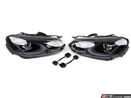 ES#4810795 - 5K094100X-MK8 - MK8 Style Projector Headlight Set - Late model Audi looks with MK6 fitment. Features dual projectors, switchback DRLs/indicators, and start up animation. - ZiZa - Volkswagen
