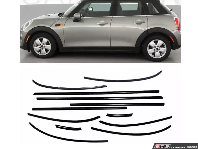 Gloss Black Vinyl Belt Line Kit For MINI R56, F55, F56 Gloss Black Vinyl Belt Line Kit For MINI R56, F55, F56