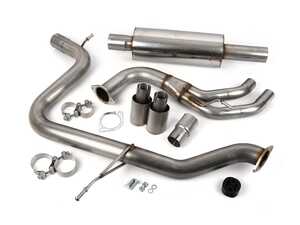 ES#4159404 - SSXAU568 - Cat-Back Exhaust - Resonated - 2.75" stainless steel with 80mm Titanium Tips - Milltek Sport - Audi