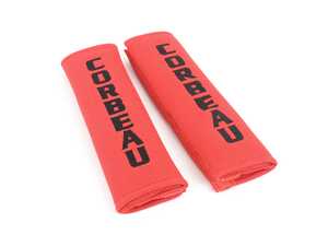 ES#4005618 - 50507 - 3" Red Harness Pads - Pair - Corbeau Harness Pads provide extra comfort and support to your Harness Belts. - Corbeau - Audi BMW Volkswagen Mercedes Benz MINI Porsche