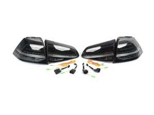 ES#4810537 - 5G094509X-SMK - MK7.5 European LED Dynamic Tail Light Set - Smoked - Complete set of smoked LED tail light assemblies styled after the European MK7.5 GTI LED assemblies - ZiZa - Volkswagen