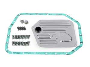 ES#4766595 - 3001350002/SK - Meyle Automatic Transmission Filter Kit - 5HP24 (A5S440Z) - Includes a new gasket, transmission filter, plugs, and installation hardware - Meyle - BMW