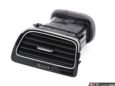 ES#2781085 - 5GM819704BQYI - Air vent - Right - Vent found nearest the passenger's door in the dashboard. Satin Black/Black - Genuine Volkswagen Audi - Volkswagen