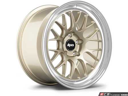 ES#4821584 - ML10189522120GKT - 18" APEX ML-10RT Forged Wheels - Set Of Four - 18x9.5 ET22 5x120 72.56CB - Machined Lip Gloss Motorsport Gold - APEX Wheels - BMW