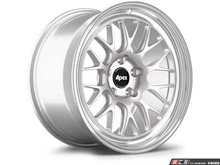 ES#4821588 - ML10189522120RKT - 18" APEX ML-10RT Forged Wheels - Set Of Four - 18x9.5 ET22 5x120 72.56CB - Machined Lip Race Silver - APEX Wheels - BMW