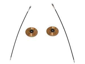 ES#4826865 - 99356192102KT - Convertible Top Cable - Motor To Transmission With Gear - Set Of Two - Left & Right Side Replacement Top Cables with Gears from Hamburg Technic! - Hamburg Tech - Porsche