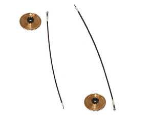 ES#4826867 - 99356192203KT - Convertible Top Cable - Motor To Transmission With Gear - Set Of Two - Left & Right Side Replacement Top Cables with Gears from Hamburg Technic! - Hamburg Tech - Porsche