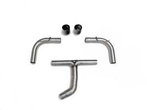 ES#4840030 - 054090LA02 - MK8 GTI Muffler Delete Kit - Enhance your stock exhaust system with our bolt-on muffler delete kit. Drop weight, reduce restriction, and hear your four cylinder scream! - ECS - Volkswagen