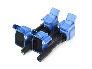 ES#4464726 - VTTCOILVAGBLUE4 - VTT Upgraded Ignition Coil Kit - Blue - Set Of Four - Exceeds the performance of factory RS3 coils and provides much higher spark output - Vargas Turbo Technologies - Audi Volkswagen