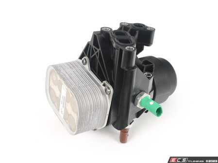 ES#2742155 - 03N115389A - Oil Filter Housing Assembly - Includes oil filter, filter cap, oil cooler, and associated sensors. - Genuine Volkswagen Audi - Audi Volkswagen