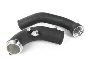 ES#4784873 - 15-007 - B58TU Charge Pipe - Wrinkle Black - Featuring high-quality aluminum construction, integrated water/methanol bosses, and CNC machined sealing surfaces! - Active Autowerke - BMW
