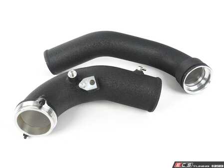 ES#4784873 - 15-007 - B58TU Charge Pipe - Wrinkle Black - Featuring high-quality aluminum construction, integrated water/methanol bosses, and CNC machined sealing surfaces! - Active Autowerke - BMW