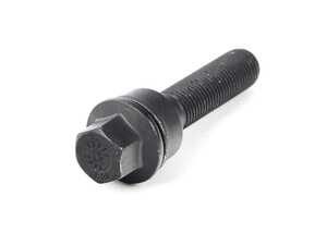 ES#4147790 - 1455007ASW - Floating Ball Seat Wheel Bolt (Black) - 14x1.5x50mm - Priced Each - Black zinc coated wheel bolts made specifically for OE wheels - H&R - Audi