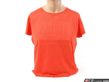 ES#3610030 - 80142454906 - MINI T-Shirt Women's Jersey Coral - M - MINI Uppercase logo shirt - Genuine MINI - MINI