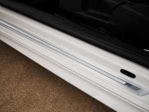 ES#2132943 - 5K4898537BHE1 - Front "R" Insignia Door Sills - Pair - Get some "R" styling with this chrome brushed/polished/matte door sill kit - Genuine European Volkswagen Audi - Volkswagen
