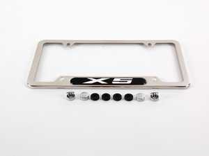 ES#196128 - 82120418629 - BMW License Plate Frame - X5 - (NO LONGER AVAILABLE) - Polished plate frame with the X5 insignia - Genuine BMW - 