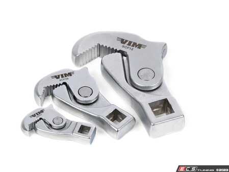 ES#4829907 - SCF100 - 3 Piece Spring-Loaded Crowfoot Set - Keep this set around for those tight fasteners, bolts, and more so you can get them loosened quickly. Includes the most popular drive sizes and covers a wide range. - VIM Tools - Audi BMW Volkswagen Mercedes Benz MINI Porsche