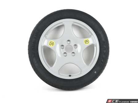 ES#4741682 - 36115A3E076 - SPACE SAVER WHEEL WITH TIRE - 26" tall and 6" wide 135/80R18 center bore of 72.6mm - Genuine BMW - BMW