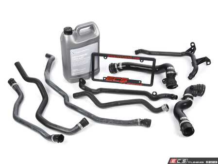 ES#4315899 - 11531436408KT2 - Complete Cooling System Hose Kit - A complete hose kit including coolant and ECS Silicone radiator hoses! - Assembled By ECS - BMW