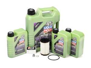 ES#4781710 - 06m198405f62KT - Oil Service Kit - Includes Liquimoly Molygen High Performance Engine Oil (5w-40), Filter, drain plug, and washer for a complete oil service - Assembled By ECS - Audi