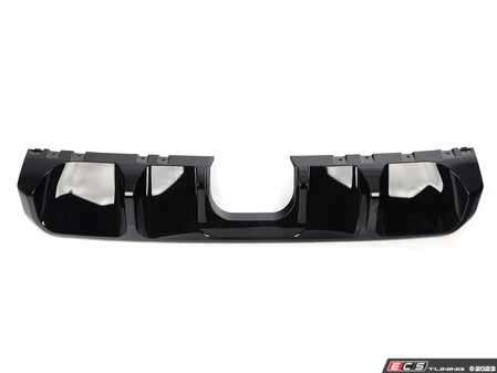 ES#4375053 - 51125A3C9D9 - Rear Bumper Diffuser - JCW  - Mounts to the bottom of the factory JCW or upgraded JCW bumper, NON PDC Version - Genuine MINI - MINI