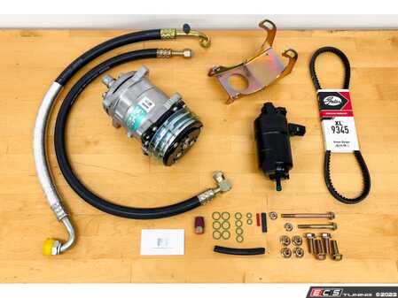 ES#4830559 - 24-635-S-B35 - A/C Solutions BMW E24 Complete Conversion Kit - A complete, plug-and-play upgrade of the E24 A/C system to R134a using a modern Sanden compressor, new R134a lines, and all the necessary supporting bracketry - A/C Solutions - BMW