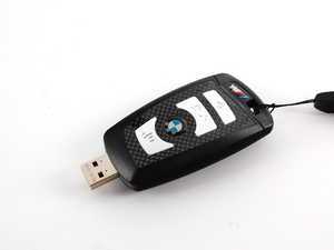 ES#2194666 - 80232212807 - BMW USB Flash Drive - 8GB - (NO LONGER AVAILABLE) - Features the ///M logo. Looks just like a key fob remote - push the trunk button to release the USB connector! - Genuine BMW - 