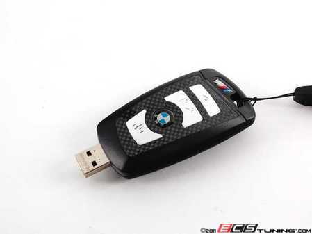 ES#2194666 - 80232212807 - BMW USB Flash Drive - 8GB - (NO LONGER AVAILABLE) - Features the ///M logo. Looks just like a key fob remote - push the trunk button to release the USB connector! - Genuine BMW - 