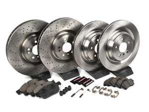 ES#3990649 - KOE7443 - Front & Rear Brake Service Kit - Featuring Power Stop Rotors, and pads - Power Stop - Mercedes Benz