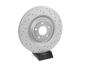 ES#4820206 - 4M0615601PCD - Rear Brake Rotor Cross Drilled - Priced Each - Restore your vehicles stopping power - Zimmermann - Audi