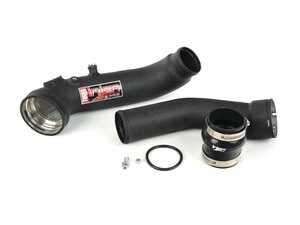 ES#4765753 - SES1128ICPWB - Injen SES Intercooler Charge Pipe - Wrinkle Black - Reduces intake restrictions and replaces the brittle plastic factory charge pipe - Injen - BMW