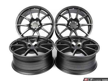 ES#4614067 - rv582w100500KT - 18" RF018 - Set Of Four - 18"x8" ET40 5x112 57.1CB - Matte Anthracite - REVO - Audi Volkswagen