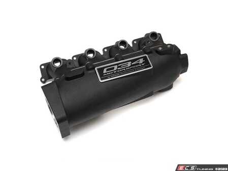 ES#4418636 - 034-18T-MANIBLK - 034Motorsport High Flow Intake Manifold - Black - Direct bolt-in replacement for the stock intake manifold, and features a modular design, with a rotatable plenum that allows for driver side or passenger side throttle body locations. - 034Motorsport - Audi Volkswagen
