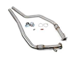 ES#4818337 - 005723la01KT - B9 RS5 Non-Resonated Performance Downpipes - Upgrade the tone of your B9 RS5 2.9T exhaust with a easy-to-install, bolt on downpipes with resonator deletes for your factory cat back exhaust. - ECS - Audi