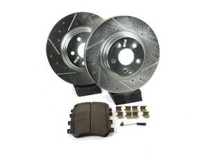ES#3990167 - K6603 - Front Brake Service Kit - Featuring Powerstop Z23 Rotors, and Pads - Power Stop - Mercedes Benz