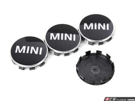 ES#4215632 - 36136857149KT - MINI Wheel Center Cap W/ Chrome - Set Of Four - F56+ MINI Logo wheel caps - for factory exposed lug nuts - Genuine MINI - MINI