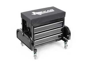 ES#4830137 - TSP-RollerSeatBo - 3 Drawer Toolbox Roller Seat - Roll around your garage on a mini toolbox with quick access to your tools and folding trays on each side to set small parts aside. - Texas Speed and Performance - Audi BMW Volkswagen Mercedes Benz MINI Porsche