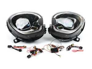 ES#4810845 - MINIR60HL - Sequential Projector LED DRL Headlights - Pair - F60 Style LED DRL and blackout housing LED projector headlight set!  For R60 Countryman and R61 Paceman - ZiZa - MINI