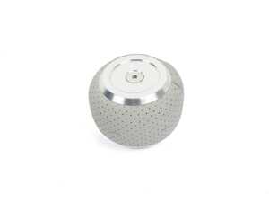 ES#4272243 - L151GR - LEYO Grey Nappa Leather DSG Shift Knob - Silver Anodized - Replace your worn DSG shift knob with this stylish nappa leather alternative - LEYO - Audi Volkswagen