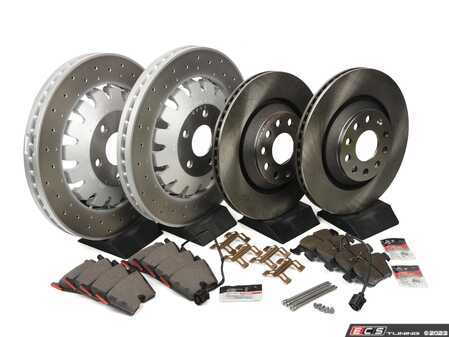 ES#4780889 - 8V0615301R4KT - Front And Rear Brake Service Kit  - Assembled By ECS - Audi