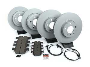 ES#4815885 - 34116857096KT6 - Front & Rear Brake Service Kit - Includes front & rear rotors, pads, wear sensors, and associated hardware. - Assembled By ECS - BMW